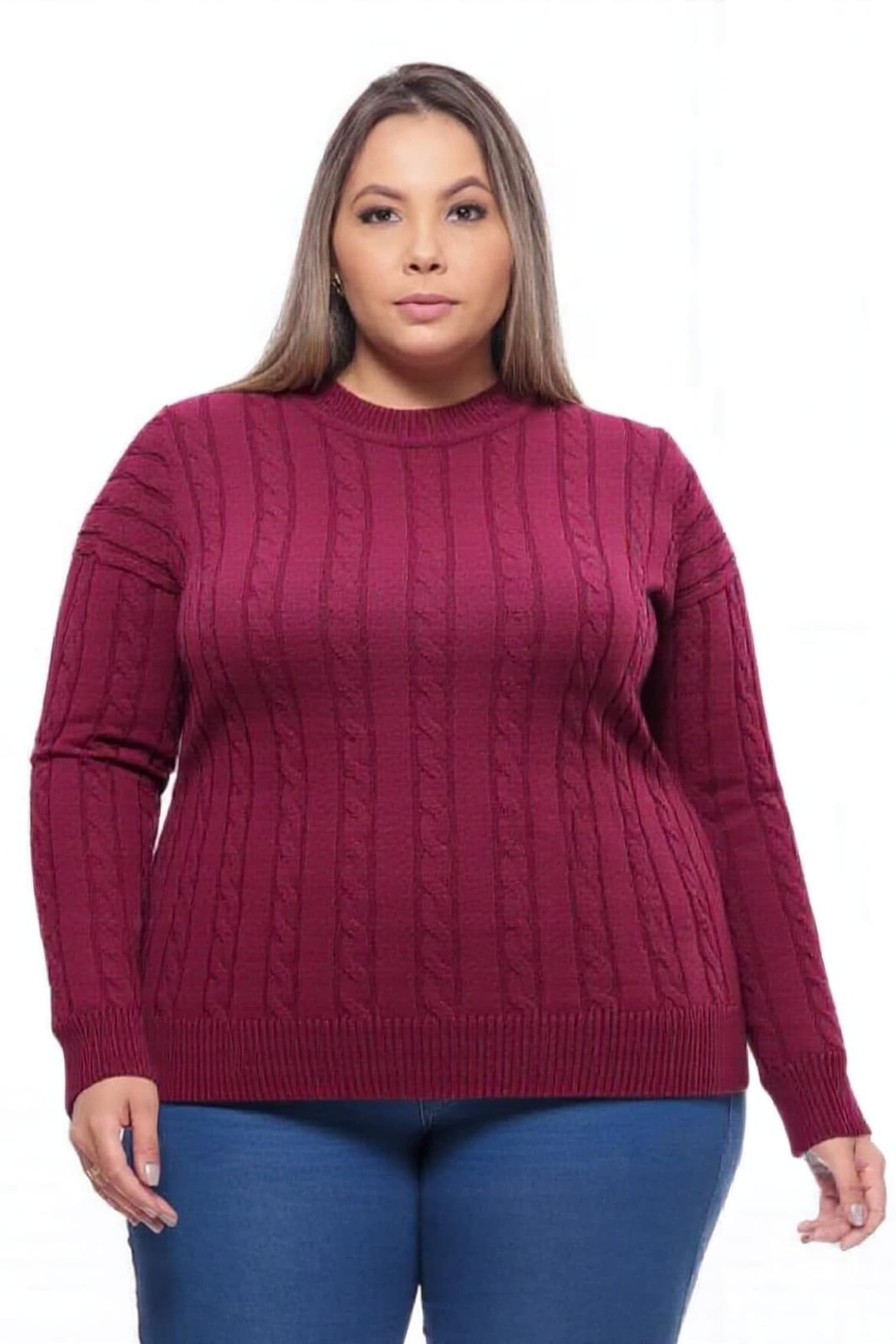 Sweater Grueso Trenzas